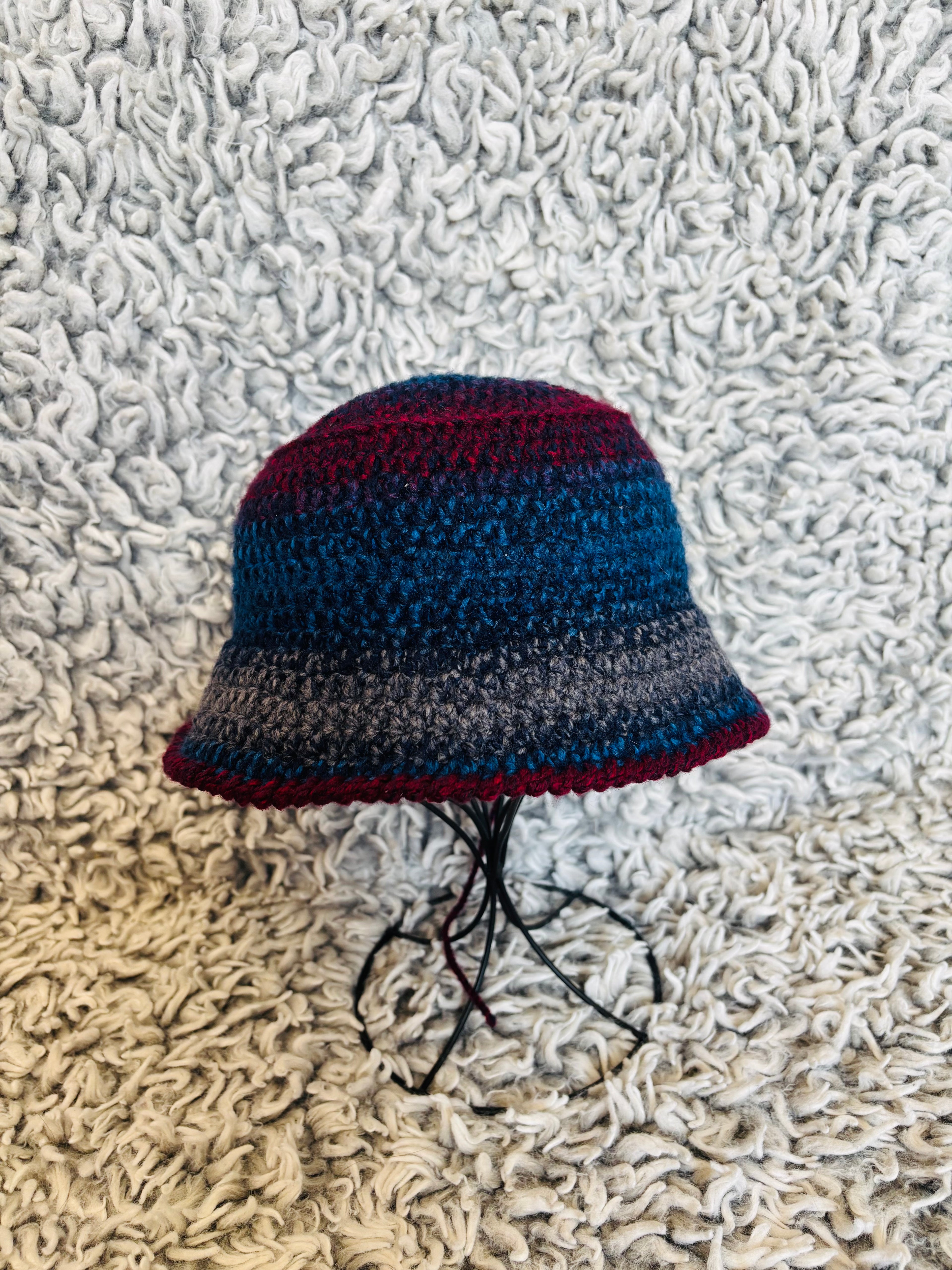 Matching Bucket Hat With Your Labubu (Midnight Blue)