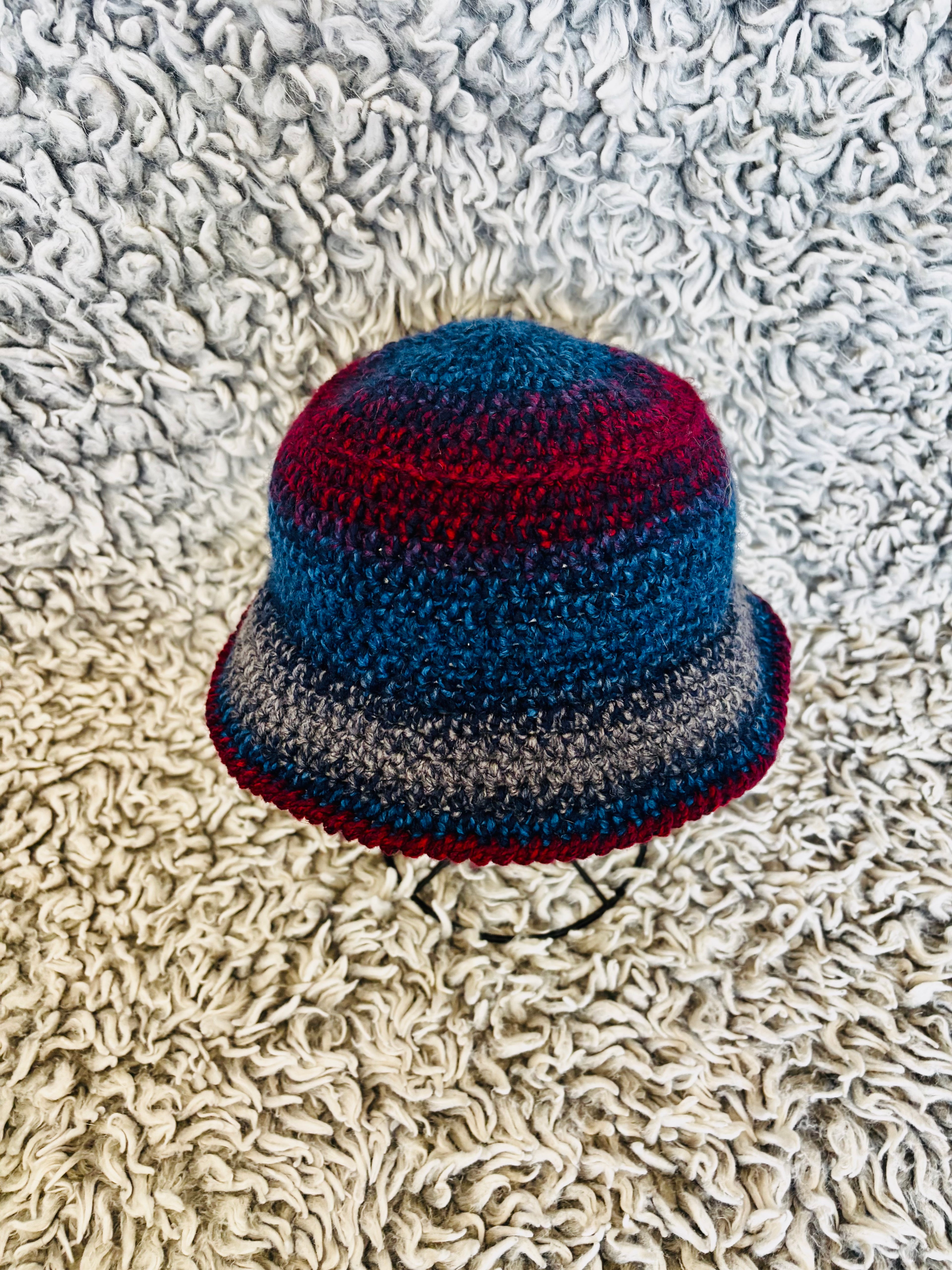 Matching Bucket Hat With Your Labubu (Midnight Blue)