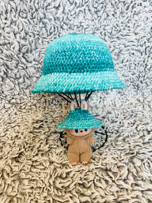 Matching Bucket Hat With Your Labubu (Frost)
